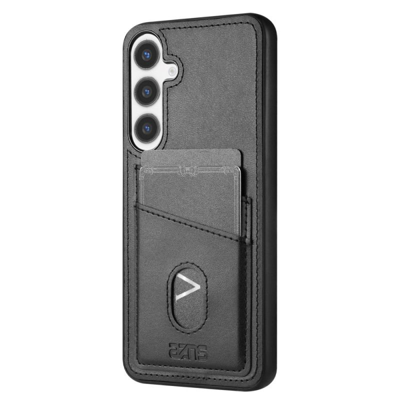 Coque Samsung Galaxy S25 5G Cuir Texturé Porte-Cartes