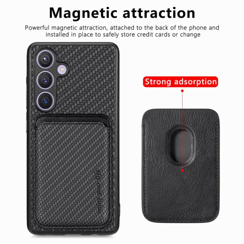 Coque Samsung Galaxy S25 5G Porte-Cartes Magnétique Détachable