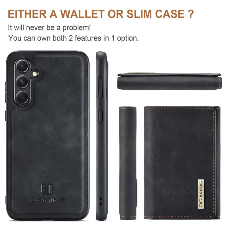 Coque Samsung Galaxy S25 5G Portefeuille Détachable DG.MING