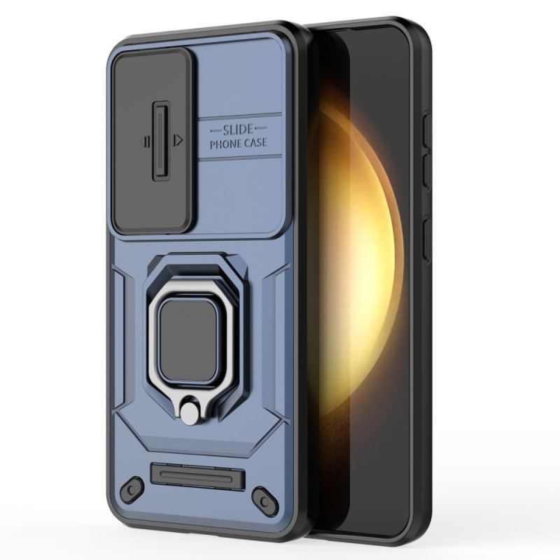 Coque Samsung Galaxy S25 5G Ring Résistante avec Protecteur Caméra