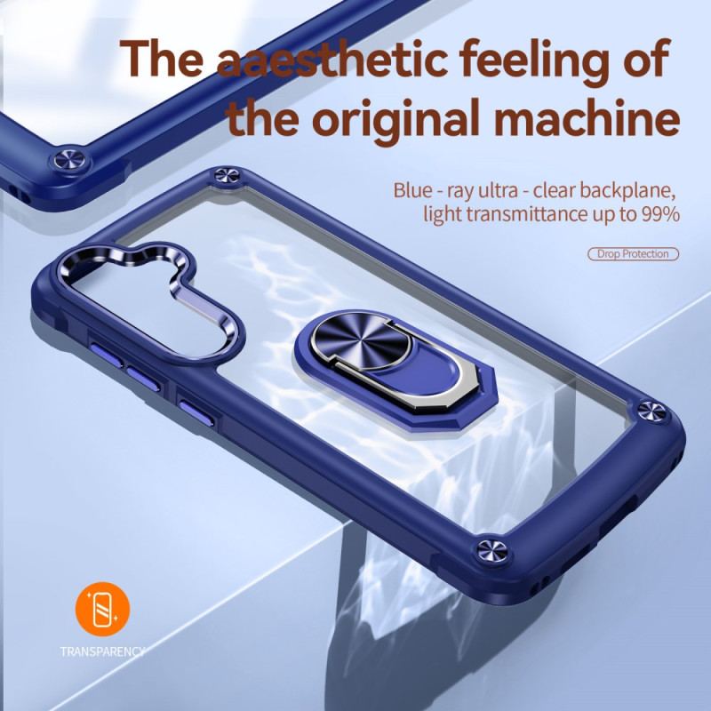 Coque Samsung Galaxy S25 5G Transparente avec Support Intégré