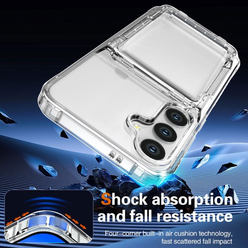 Coque Samsung Galaxy S25 5G Transparente Porte-Cartes Intégré