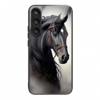 Coque Samsung Galaxy S25 5G Verre Trempé Cheval Gris