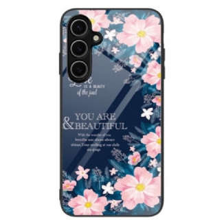 Coque Samsung Galaxy S25 5G Verre Trempé Fleurs Roses