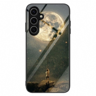 Coque Samsung Galaxy S25 5G Verre Trempé Motif Lunaire