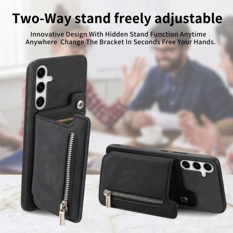 Coque Samsung Galaxy S25 avec Porte-Cartes Magnétique Détachable