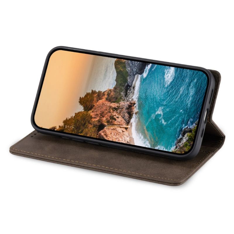 Flip Cover Samsung Galaxy S25 5G Effet Cuir Blocage RFID