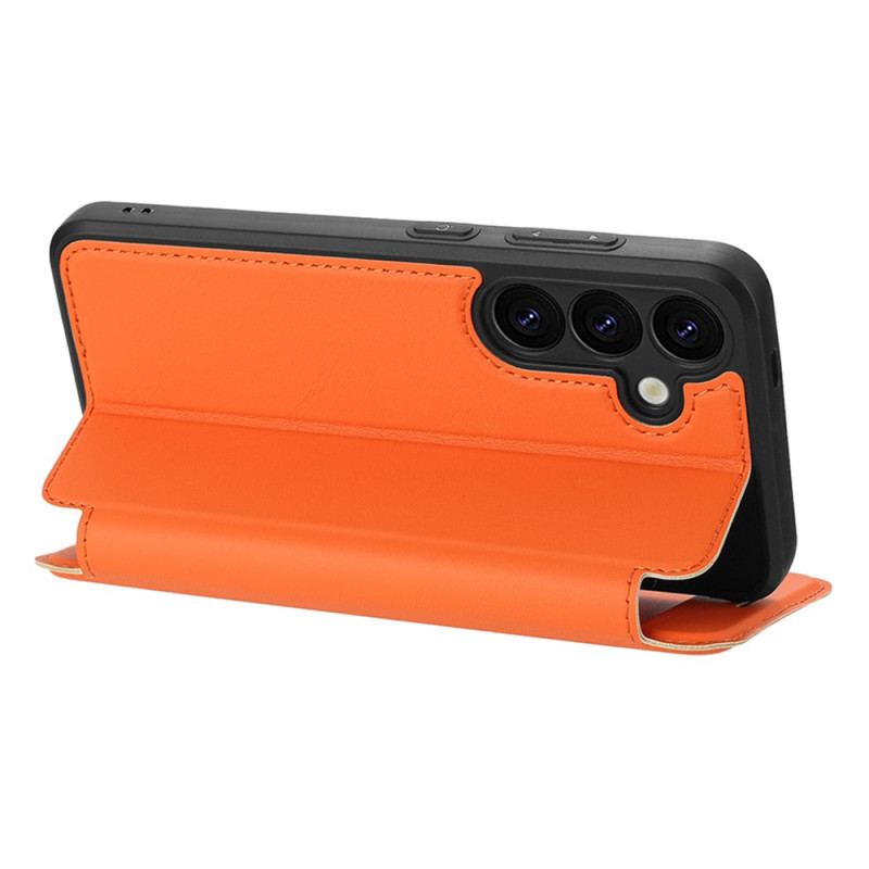 Flip Cover Samsung Galaxy S25 5G Fermeture Magnétique et Emplacement pour Cartes