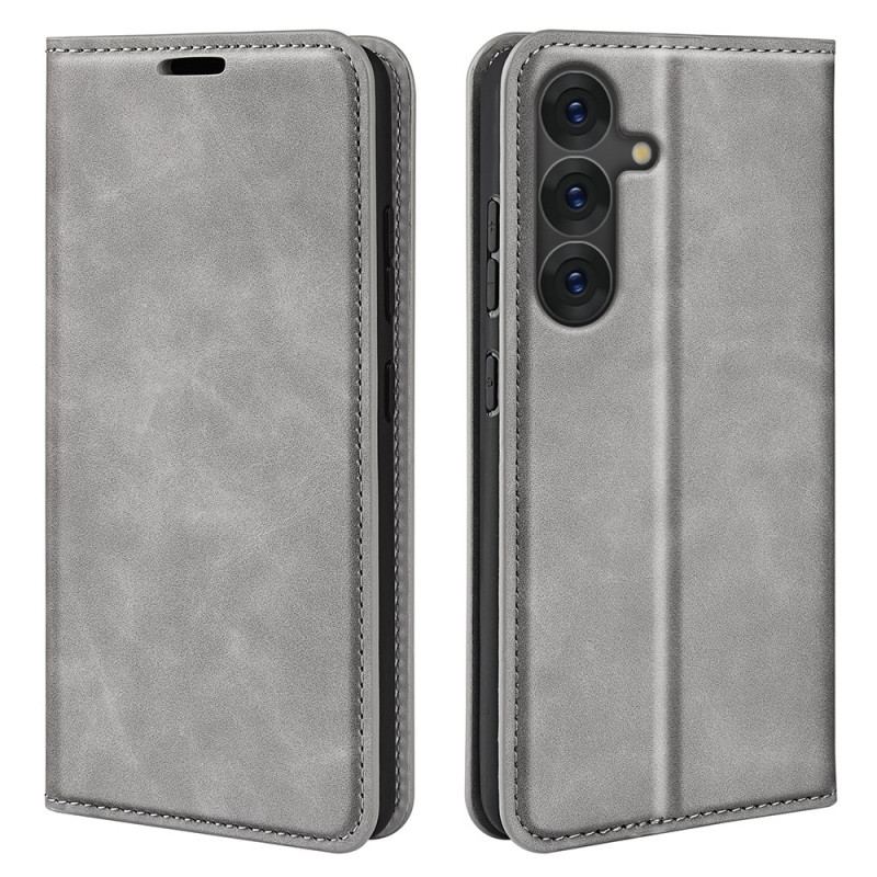 Flip Cover Samsung Galaxy S25 5G Simili Cuir Classique