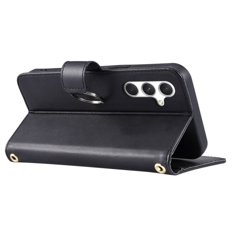 Housse Samsung Galaxy S25 5G Anneau Circulaire et Sangles