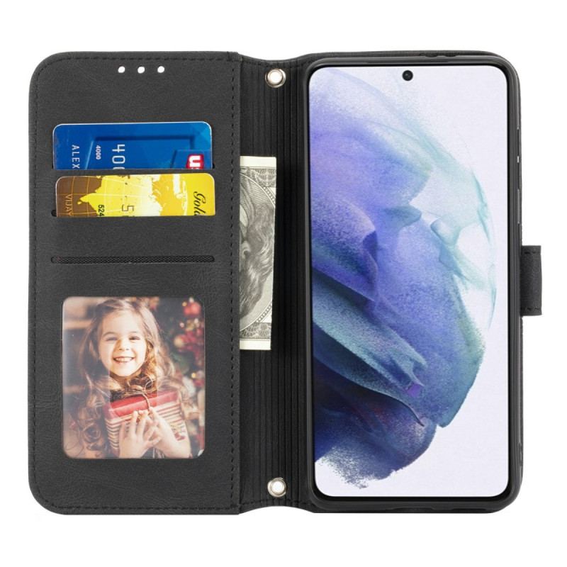 Housse Samsung Galaxy S25 5G Frises et Lanière