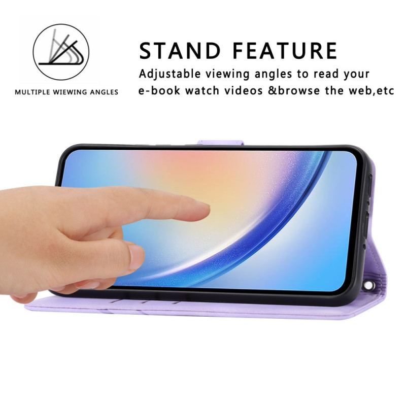 Housse Samsung Galaxy S25 5G Lignes à Lanière