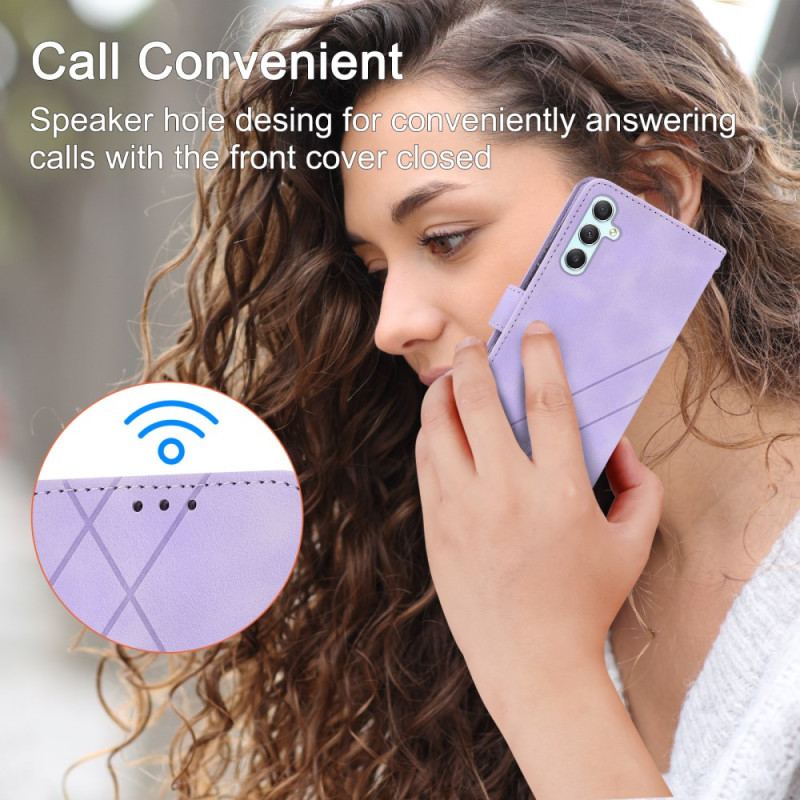 Housse Samsung Galaxy S25 5G Lignes à Lanière