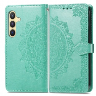Housse Samsung Galaxy S25 5G Mandala Baroque à Lanière