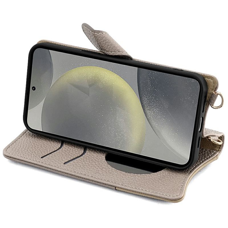 Housse Samsung Galaxy S25 5G Miroir et Chaîne