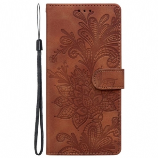 Housse Samsung Galaxy S25 5G Motif Floral Dentelle