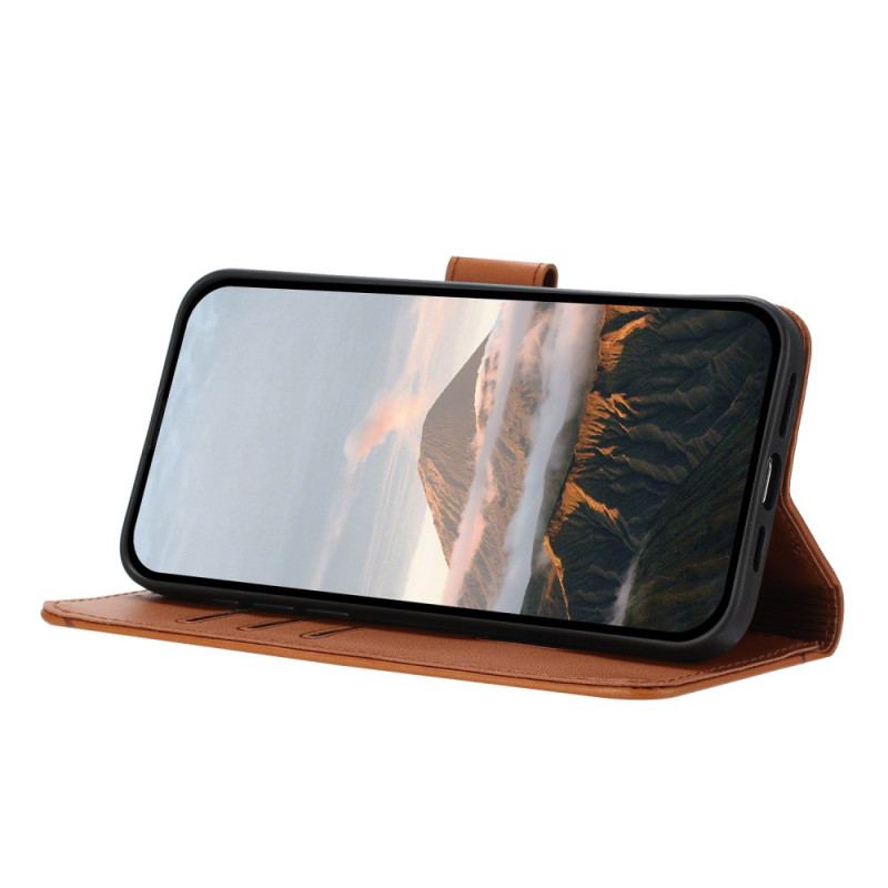 Housse Samsung Galaxy S25 5G Motif Triangulaire à Lanière