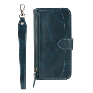 Housse Samsung Galaxy S25 5G Poche Zippée Lanière et Bandoulière