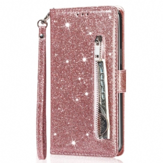 Housse Samsung Galaxy S25 5G Porte-Monnaie Paillettes