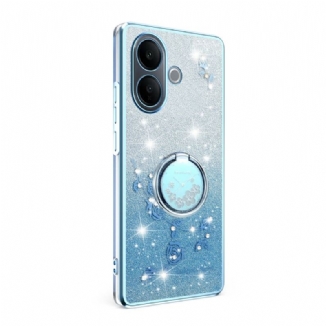 Coque Vivo V60 Lite avec Anneau-Support et Paillettes Dégradées