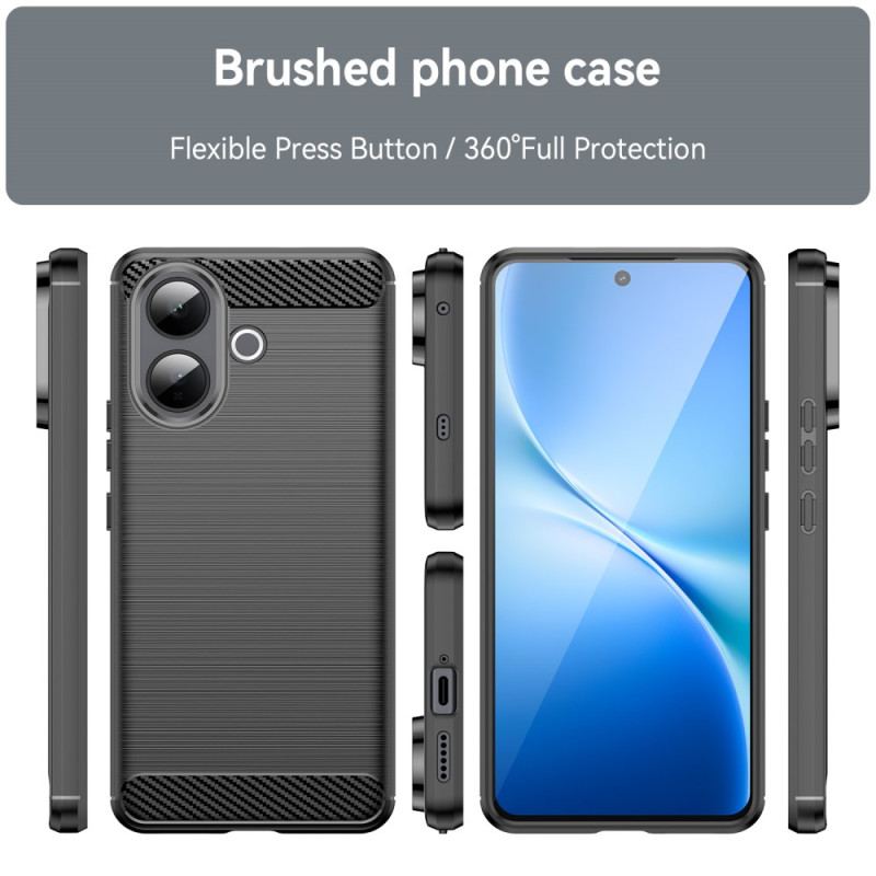 Coque Vivo V60 Lite Fibre Carbone Brossée
