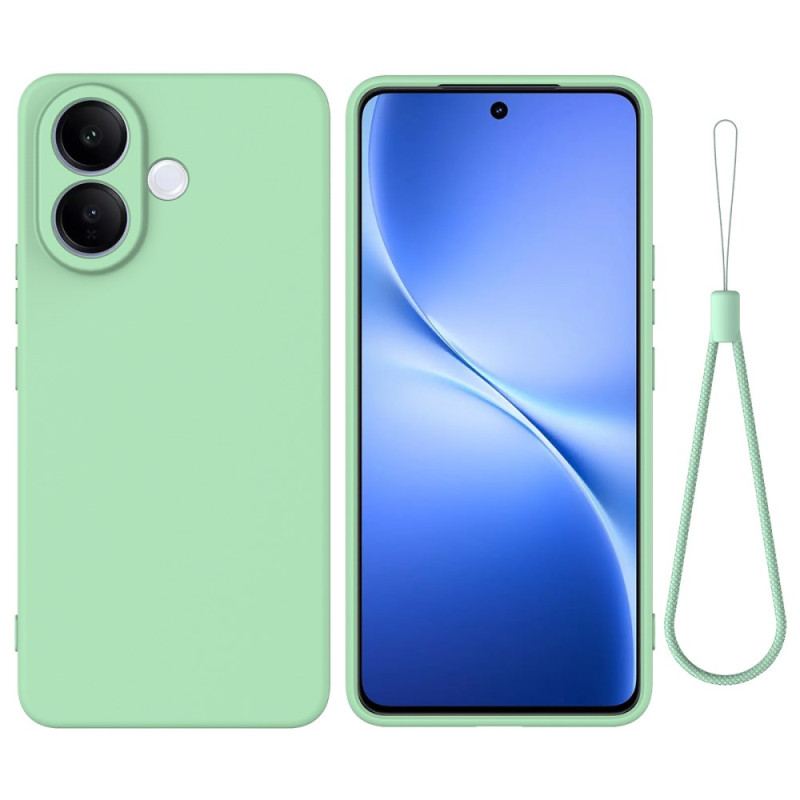 Coque Vivo V60 Lite Silicone Liquide à Lanière