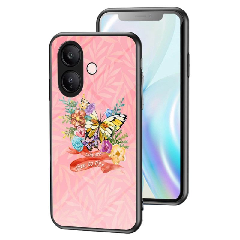 Coque Vivo V60 Lite Verre Trempé Papillons