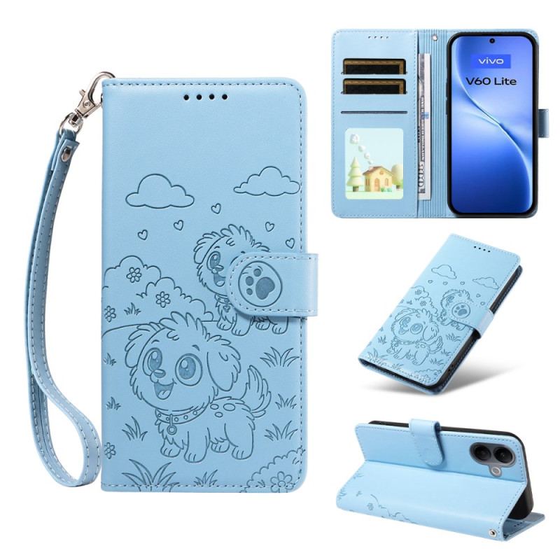 Housse Vivo V60 Lite Protection RFID et Motif Chien