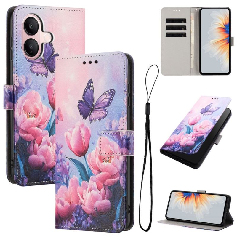 Housse Vivo V60 Lite Tulipes