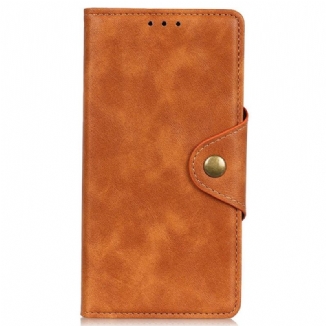 Housse Poco M4 5G Simili Cuir Bouton Magnétique