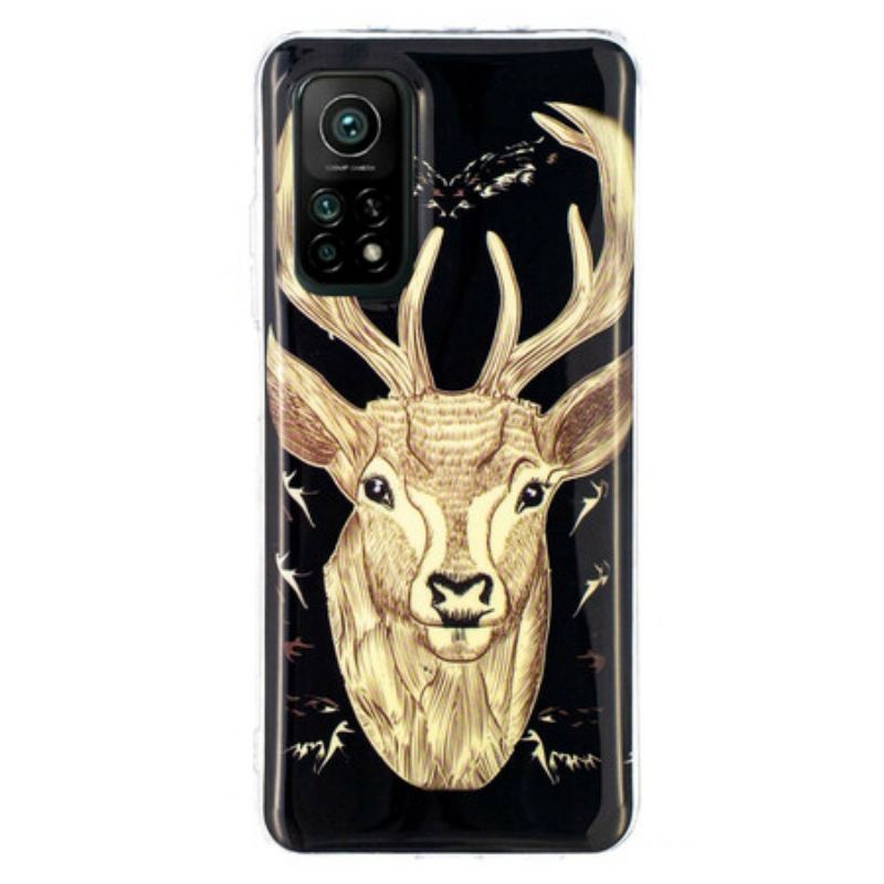 Coque Xiaomi Mi 10T / 10T Pro Cerf Majestueux Fluorescent