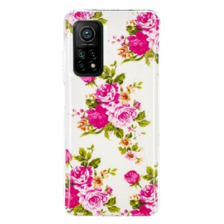 Coque Xiaomi Mi 10T / Mi 10T Pro Fleurs Liberty Fluorescente