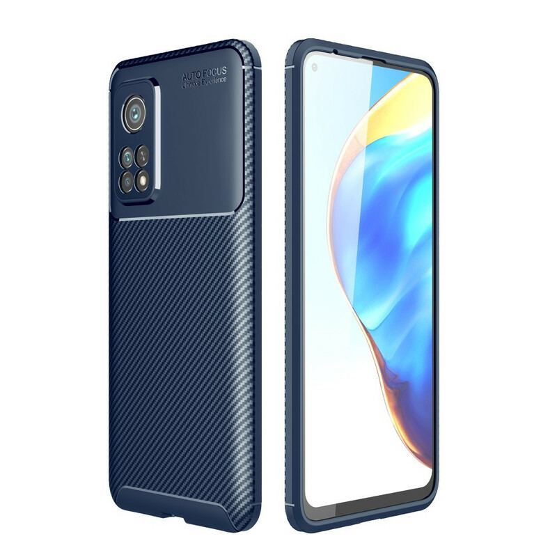 Coque Xiaomi Mi 10T / 10T Pro Flexible Texture Fibre Carbone