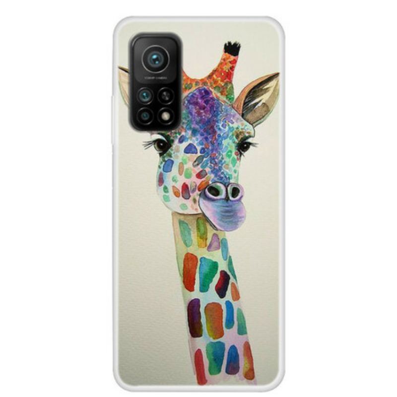 Coque Xiaomi Mi 10T / 10T Pro Girafe Colorée
