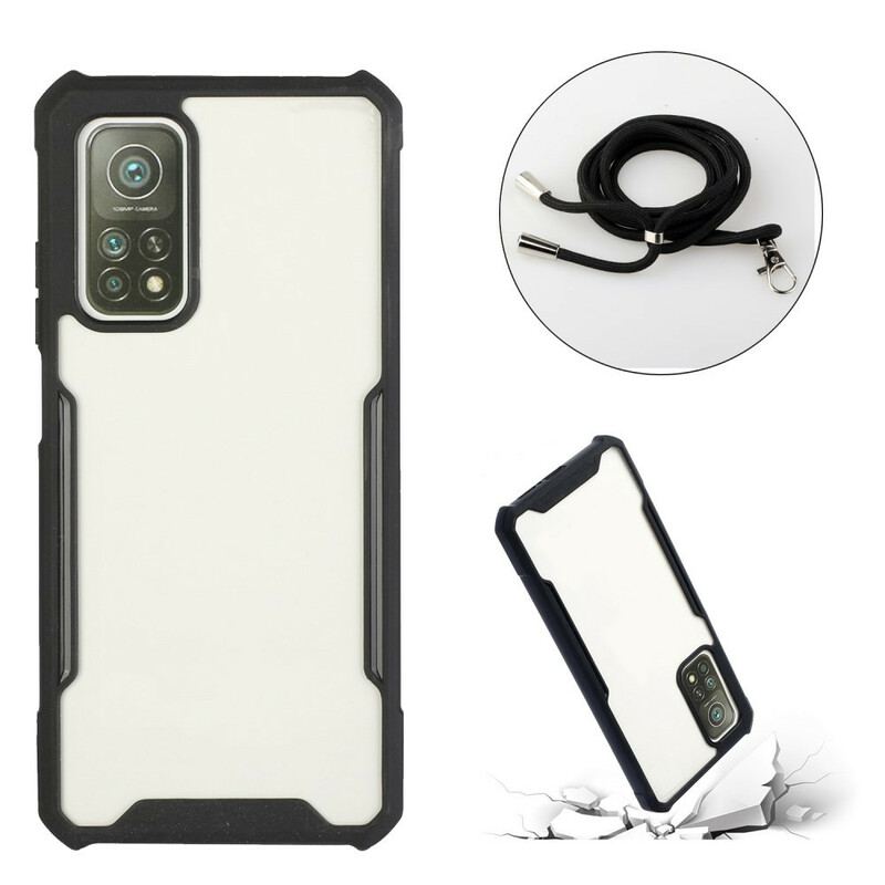 Coque Xiaomi Mi 10T / 10T Pro Hybride avec Cordon Coloré