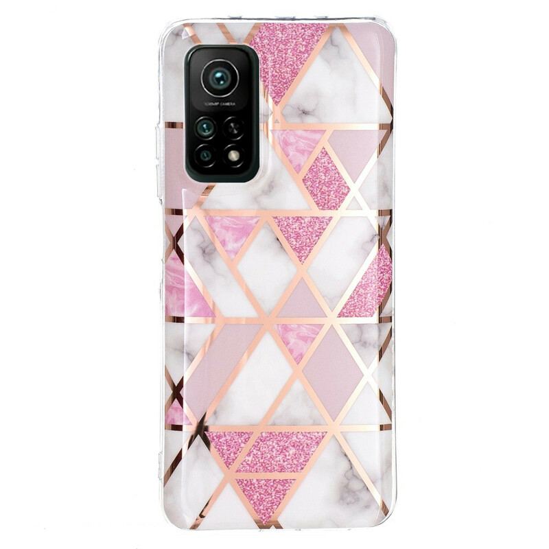 Coque Xiaomi Mi 10T / 10T Pro Marbre Géométrie Colorée 2