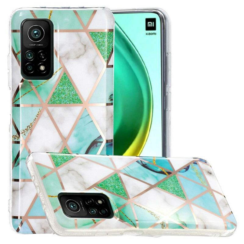 Coque Xiaomi Mi 10T / 10T Pro Marbre Géométrie Colorée 2