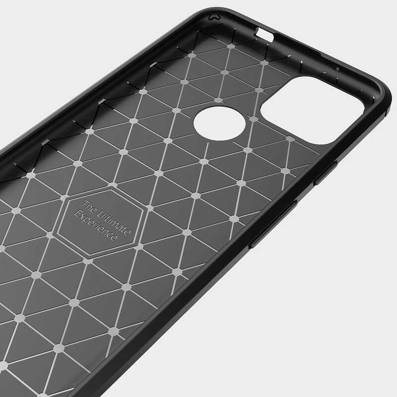 Coque Google Pixel 5A 5G Fibre Carbone Brossée