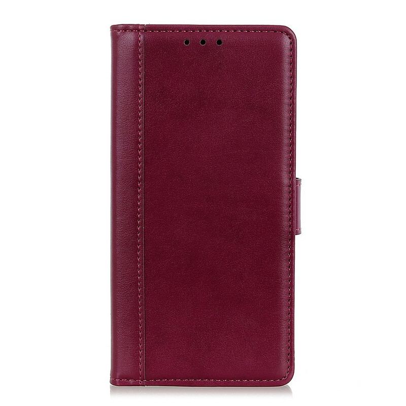 Flip Cover Google Pixel 5A 5G Cuir Litchi Fendu Classique
