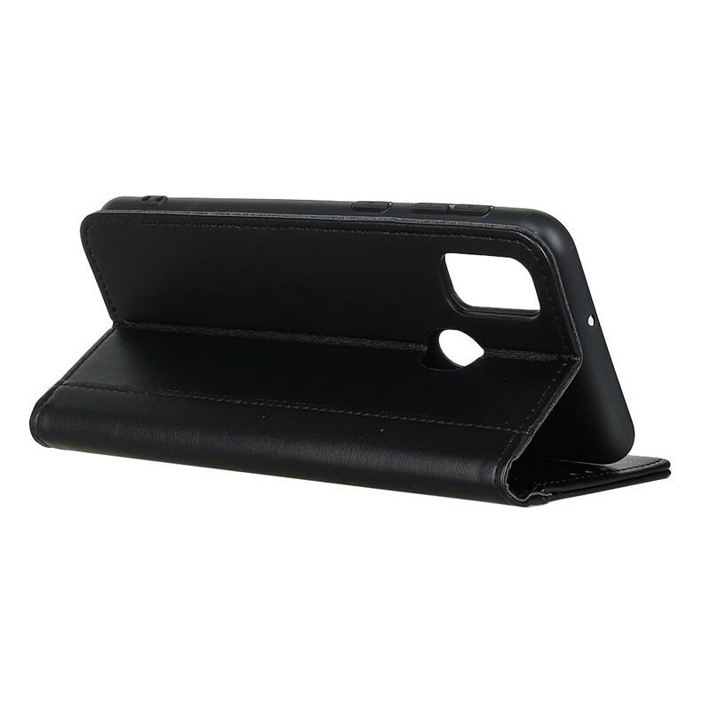 Flip Cover Google Pixel 5A 5G Cuir Litchi Fendu Classique