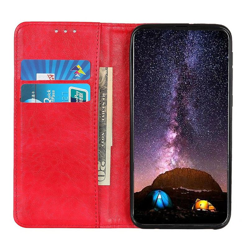 Flip Cover Google Pixel 5A 5G Texture Cuir Fendu