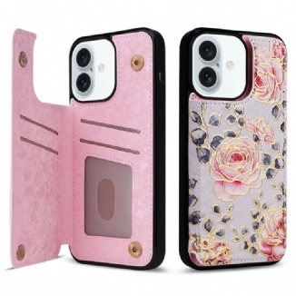 Coque iPhone 16 Plus Protection RFID Florale