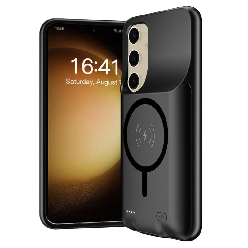 Coque Batterie 10000mAh Samsung Galaxy S25 Plus Chargeur Externe avec Fixation Magnétique