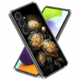 Coque Samsung Galaxy S25 Plus 5G Pivoines Dorées
