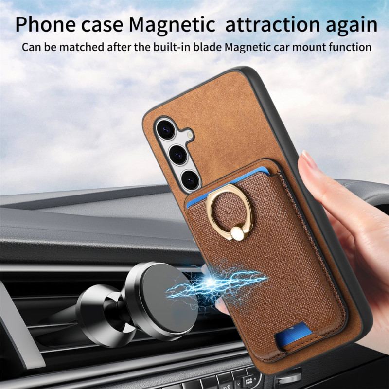 Coque Samsung Galaxy S25 Plus 5G Porte-Cartes Magnétique Détachable