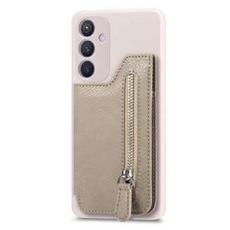 Coque Samsung Galaxy S25 Plus 5G Portefeuille à Fermeture Éclair