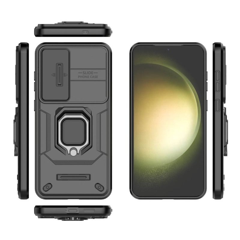 Coque Samsung Galaxy S25 Plus 5G Ring Résistante avec Protecteur Objectif