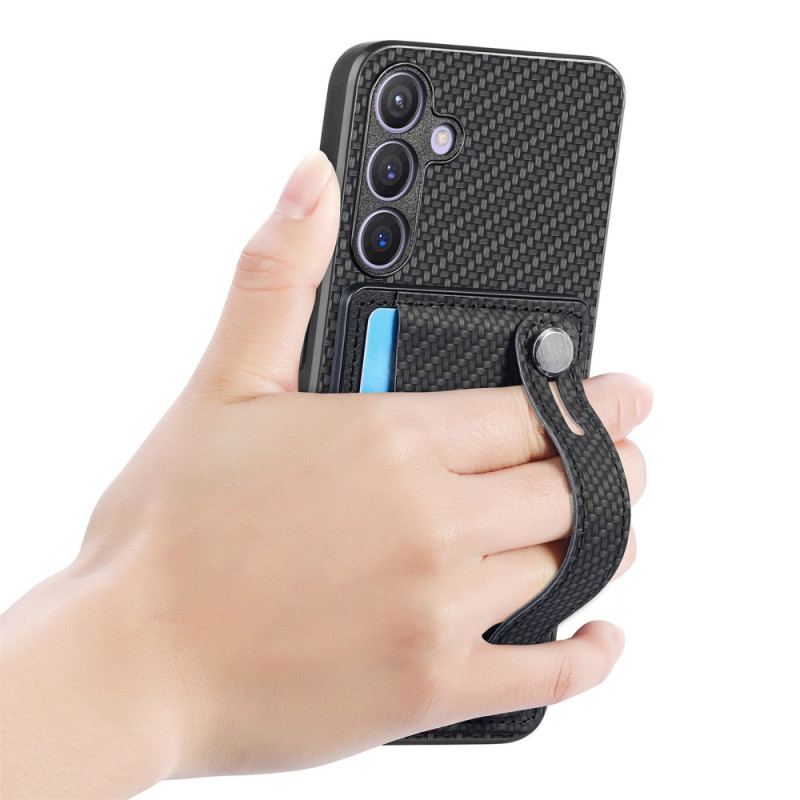 Coque Samsung Galaxy S25 Plus 5G Sangle et Porte-Cartes