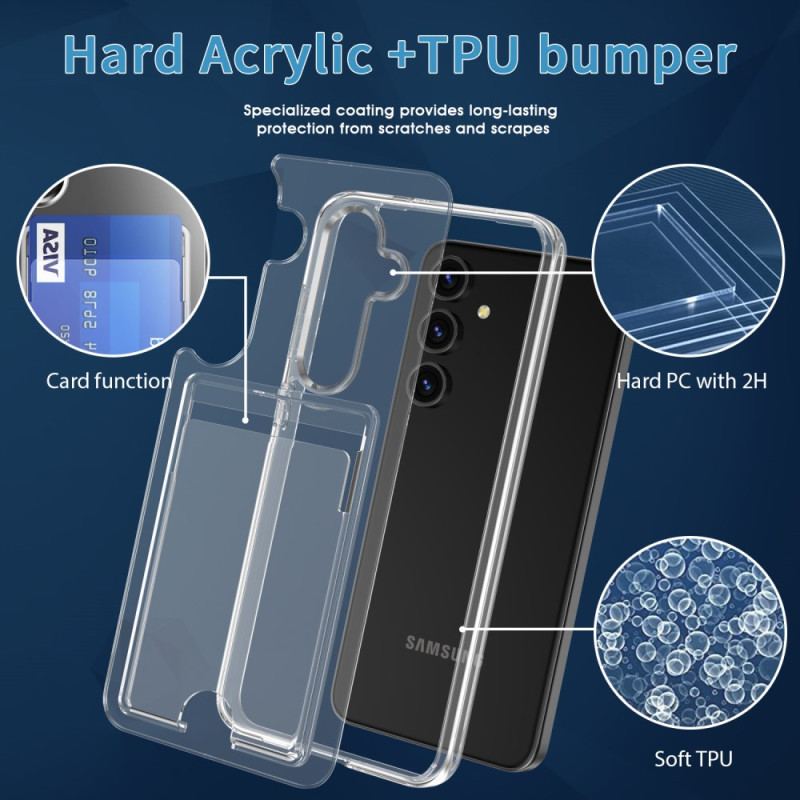 Coque Samsung Galaxy S25 Plus 5G Transparente Porte-Cartes