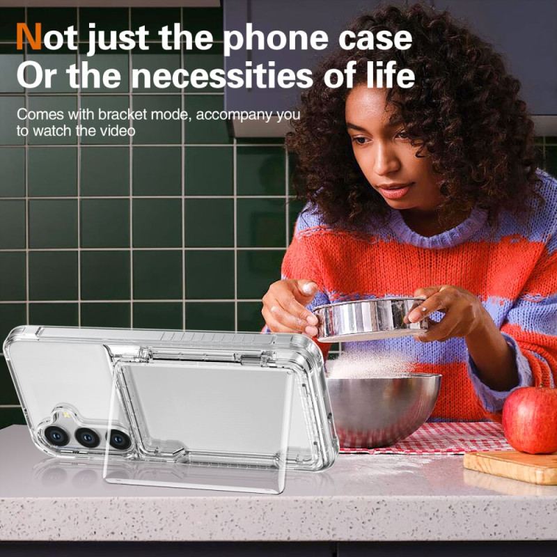 Coque Samsung Galaxy S25 Plus 5G Transparente Porte-Cartes